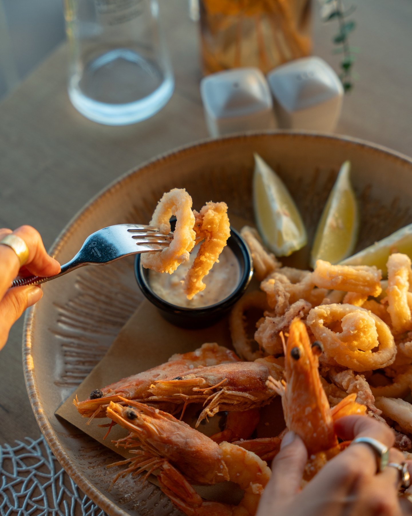 Fritura de pescado y marisco
